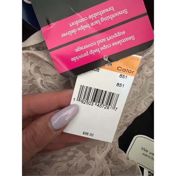 Maidenform NWT Lace Body Briefer Rose 34DD - Picture 3 of 3